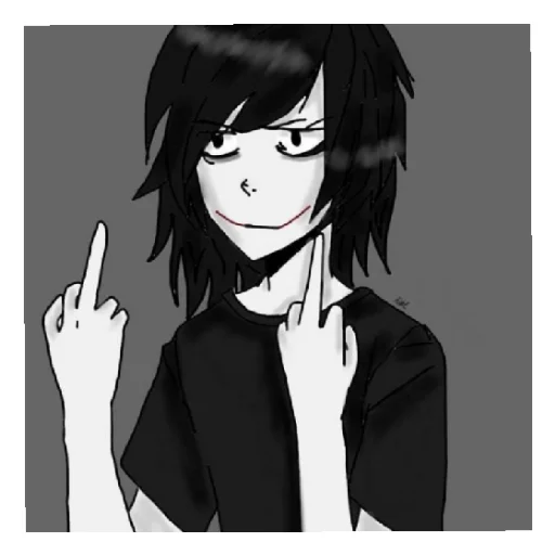 🖕 Стикер «Джефф убийца» для Telegram
