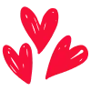 ❤️ Эмодзи «Hand Drawn Hearts» для Telegram