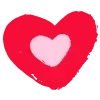 ❤️ Эмодзи «Hand Drawn Hearts» для Telegram