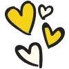 💛 Эмодзи «Hand Drawn Hearts» для Telegram