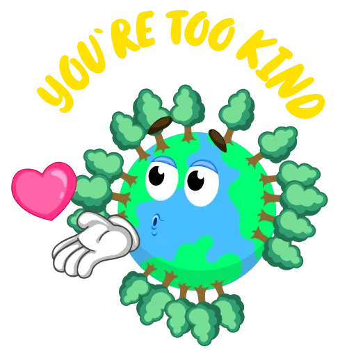 😘 Стикер «Earth Day» для Telegram