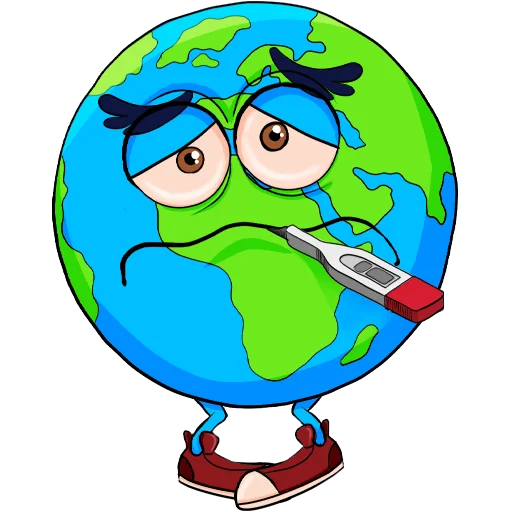 😓 Стикер «Climate change» для Telegram