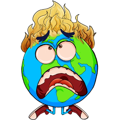 😱 Стикер «Climate change» для Telegram