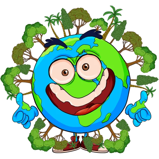 🌳 Стикер «Climate change» для Telegram