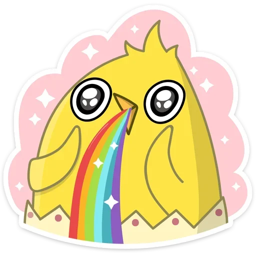 🌈 Стикер «Пасхальные друзья» для Telegram