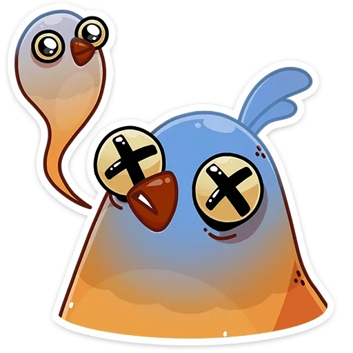😵 Стикер «Пасхальная Клунька» для Telegram
