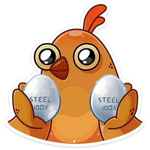 🥚 Стикер «Пасхальная Клунька» для Telegram