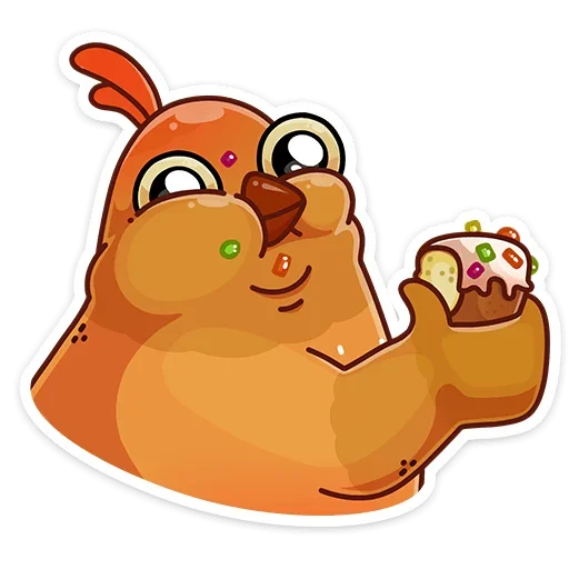 🧁 Стикер «Пасхальная Клунька» для Telegram