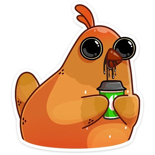 ☕️ Стикер «Пасхальная Клунька» для Telegram