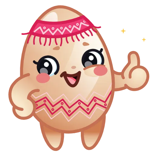 ⭐ Эмодзи «Пасхальные Яйца» для Telegram