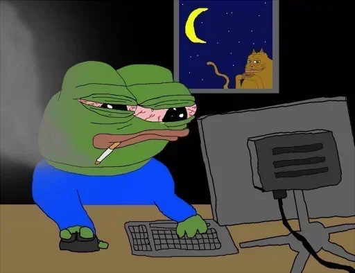 🌃 Стикер «Easter Pepe» для Telegram