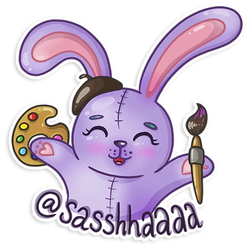 🎨 Стикер «Easter Rabbit Toy» для Telegram