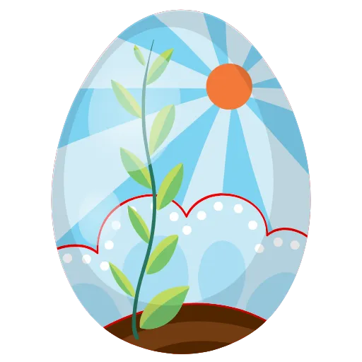 🙏 Стикер «Светлой Пасхи» для Telegram