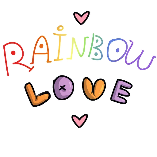Стикерпак Rainbow Love для Telegram — скачать