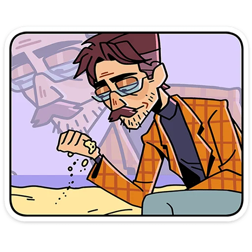 👨‍🦰 Стикер «Эдик» для Telegram