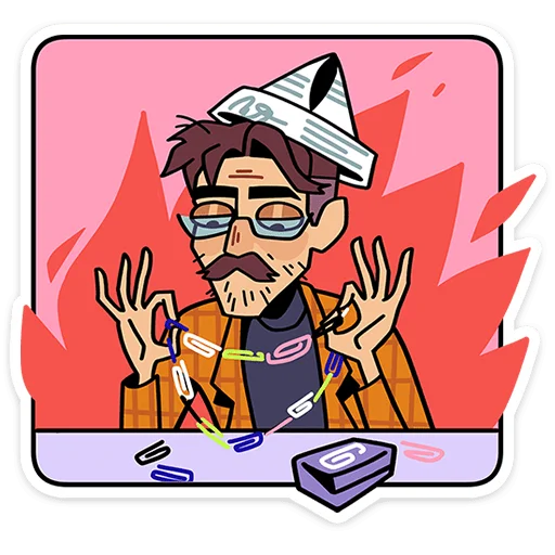 👨‍🦰 Стикер «Эдик» для Telegram