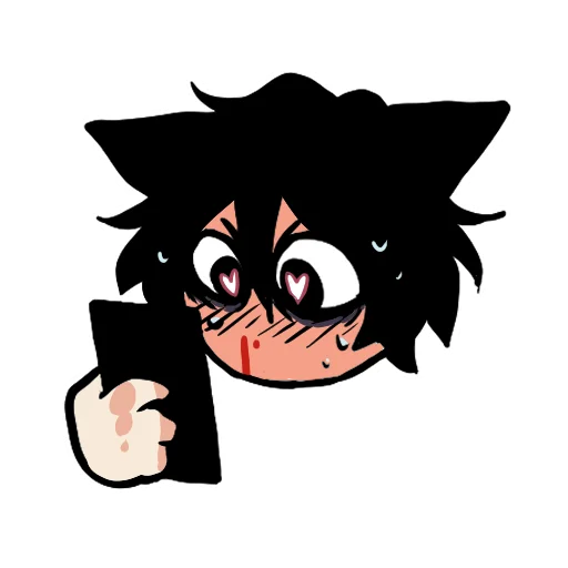 😳 Стикер «Edgy catboy» для Telegram