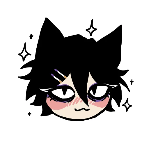 😇 Стикер «Edgy catboy» для Telegram