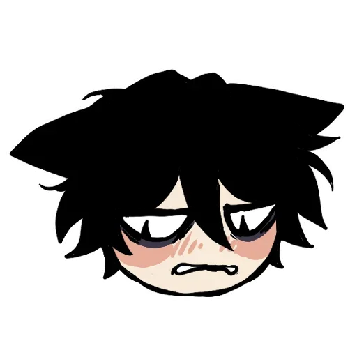😓 Стикер «Edgy catboy extended» для Telegram