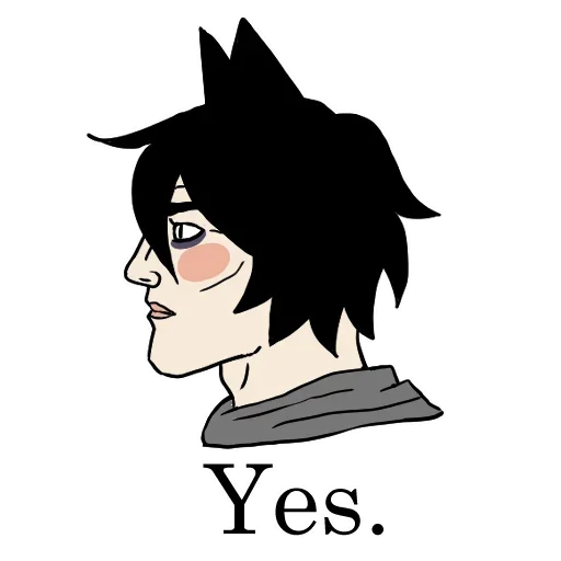 👍 Стикер «Edgy catboy extended» для Telegram