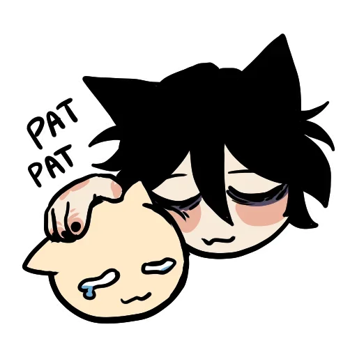 🤗 Стикер «Edgy catboy extended» для Telegram