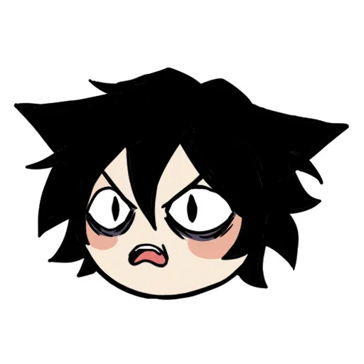 😡 Стикер «Edgy catboy extended» для Telegram