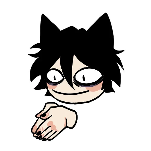 🤝 Стикер «Edgy catboy extended» для Telegram