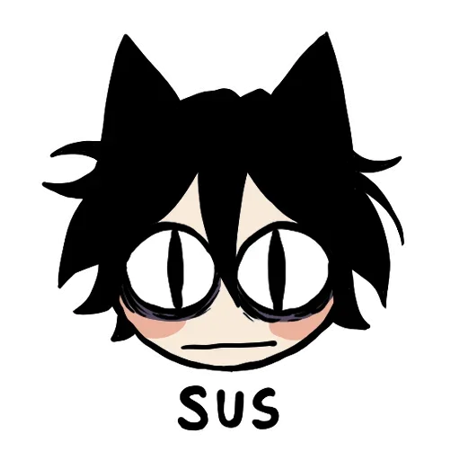 👀 Стикер «Edgy catboy extended» для Telegram