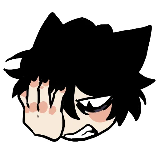 😖 Стикер «Edgy catboy extended» для Telegram
