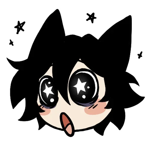 🤩 Стикер «Edgy catboy extended» для Telegram