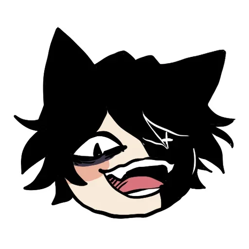 😈 Стикер «Edgy catboy extended» для Telegram