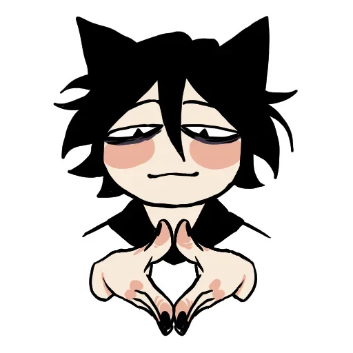 😎 Стикер «Edgy catboy extended» для Telegram