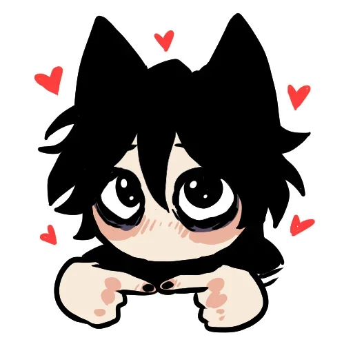 🥺 Стикер «Edgy catboy extended» для Telegram