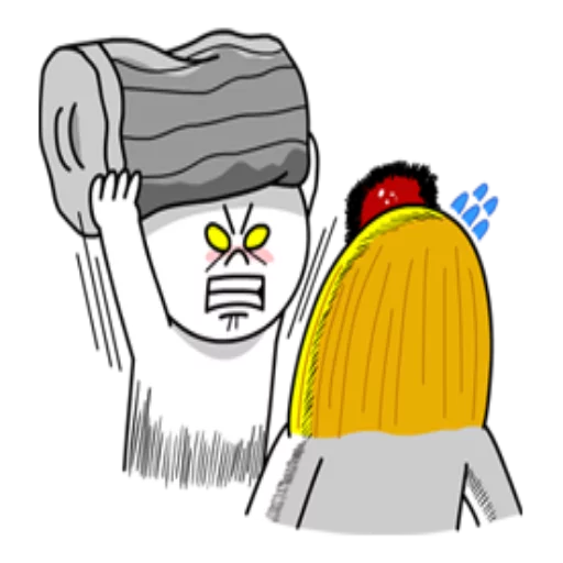 Стикерпак Edition Mad Angry Line для Telegram — скачать
