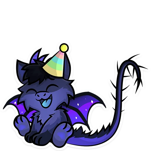 🥳 Стикер «Furry Dragon» для Telegram