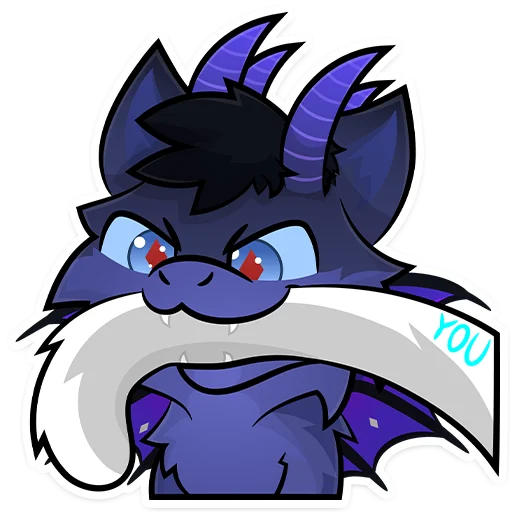 😈 Стикер «Furry Dragon» для Telegram