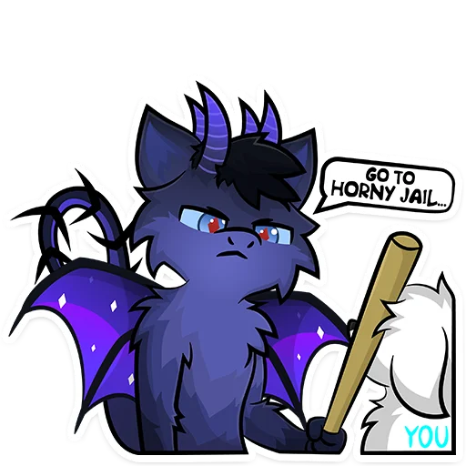 😤 Стикер «Furry Dragon» для Telegram