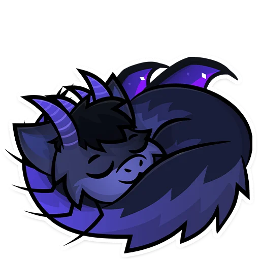 😴 Стикер «Furry Dragon» для Telegram