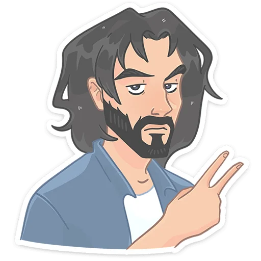 ✌ Стикер «Эдуард без надписей» для Telegram