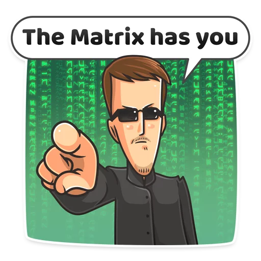 😎 Стикер «Edward Snowden» для Telegram