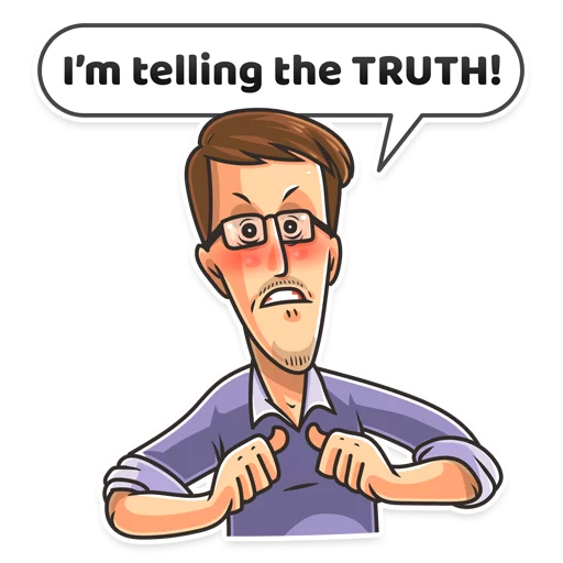 😡 Стикер «Edward Snowden» для Telegram