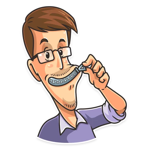 🤐 Стикер «Edward Snowden» для Telegram