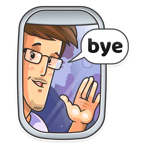 👋 Стикер «Edward Snowden» для Telegram