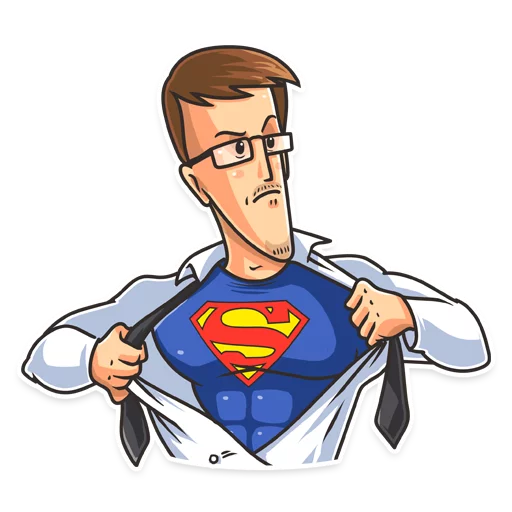 💪 Стикер «Edward Snowden» для Telegram