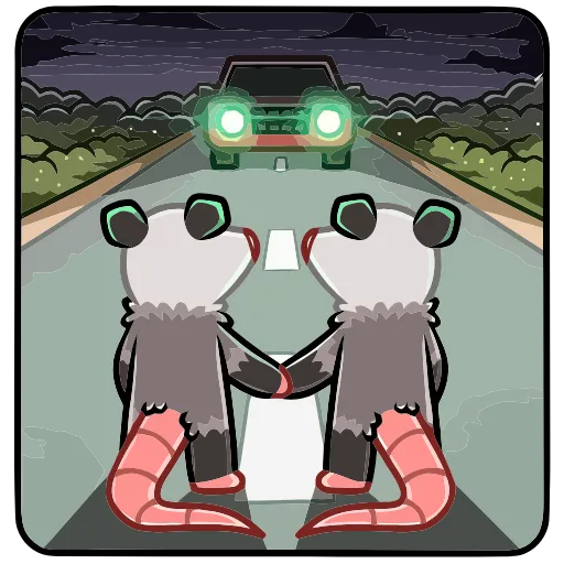 🚘 Эмодзи «Братья Хвостики Эник и Беник» для Telegram