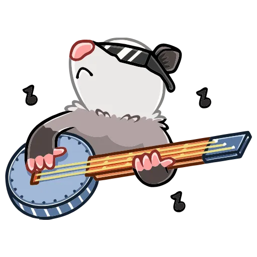 🎸 Эмодзи «Братья Хвостики Эник и Беник» для Telegram