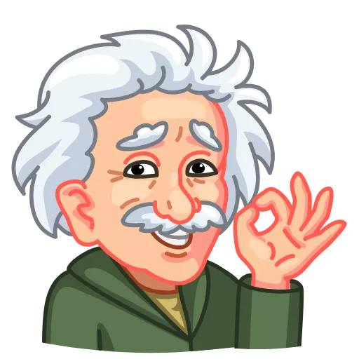 👌 Стикер «ALBERT EINSTEIN» для Telegram