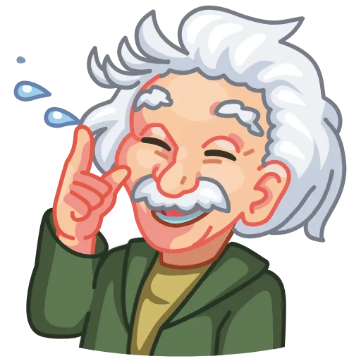 Стикерпак ALBERT EINSTEIN для Telegram — скачать