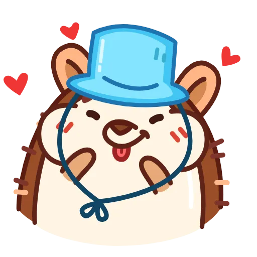 🥰 Стикер «Ежик» для Telegram
