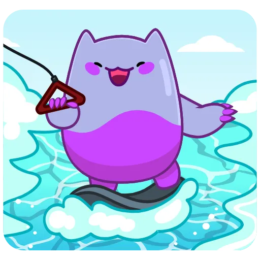 🏂 Эмодзи «Анимированный набор эмоджи с Экви из ВК» для Telegram